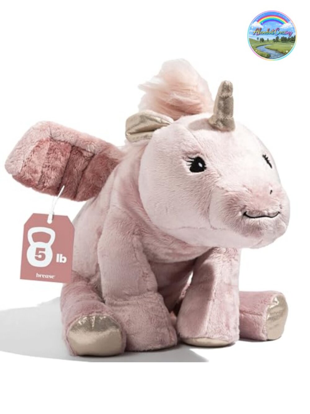 5 lb Weighted Stuffed Animal Plush Toy - Unicorn for Kids & Adults